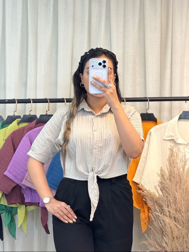 شومیز مجلسی جلو گره ای زنانه - Image 20