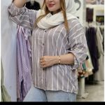 شومیز زنانه پری تابستانه طوسی