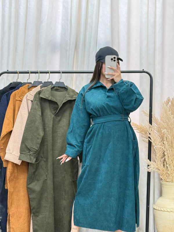  کفتان مخمل کبریتی پاییزه ۲
