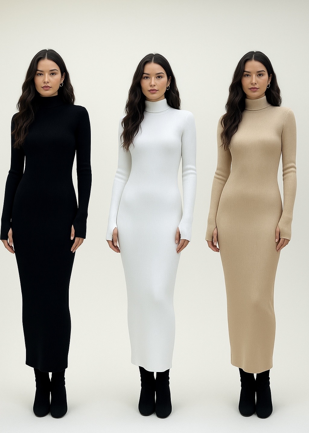 پیراهن یقه اسکی بلند زنانه - Image 2