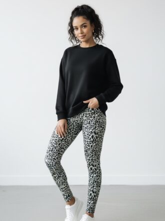 لگ ورزشی پلنگی زنانه