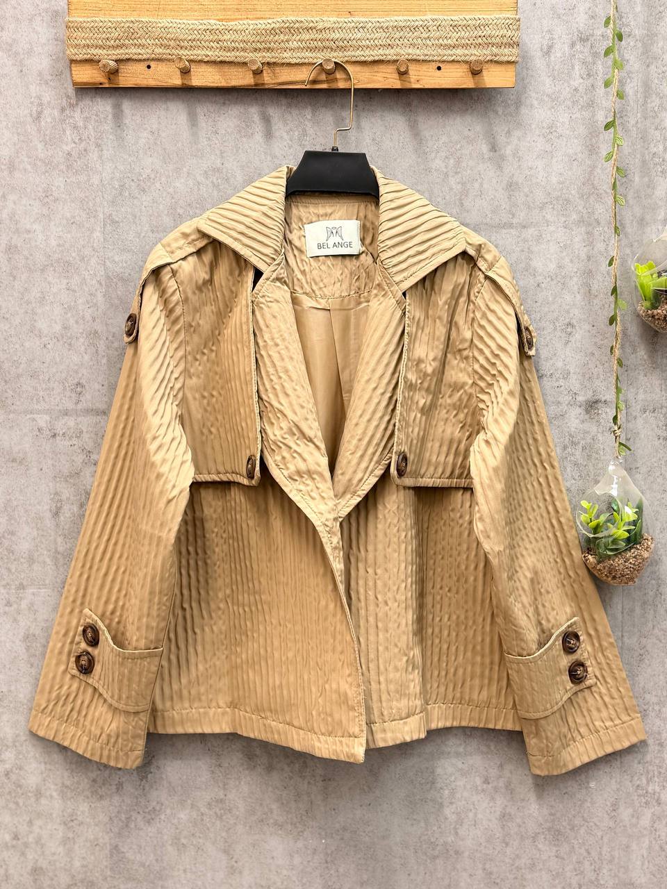 بارانی زنانه کوتاه - Image 4