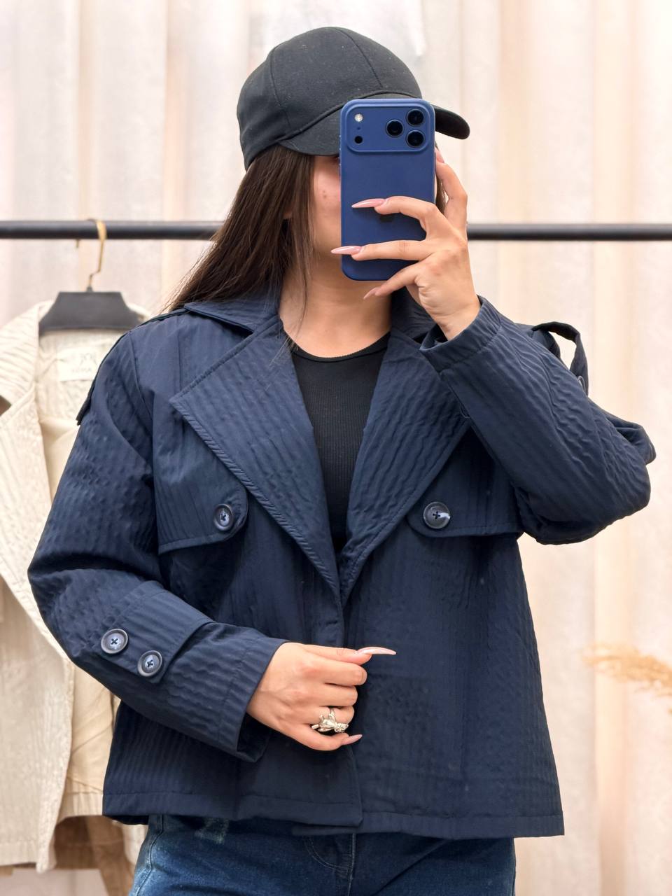 بارانی زنانه کوتاه - Image 6