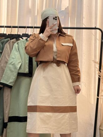 کت و سارافون زنانه کتان