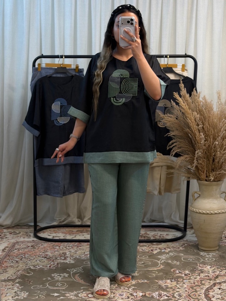 ست بلوز و شلوار زنانه - Image 6