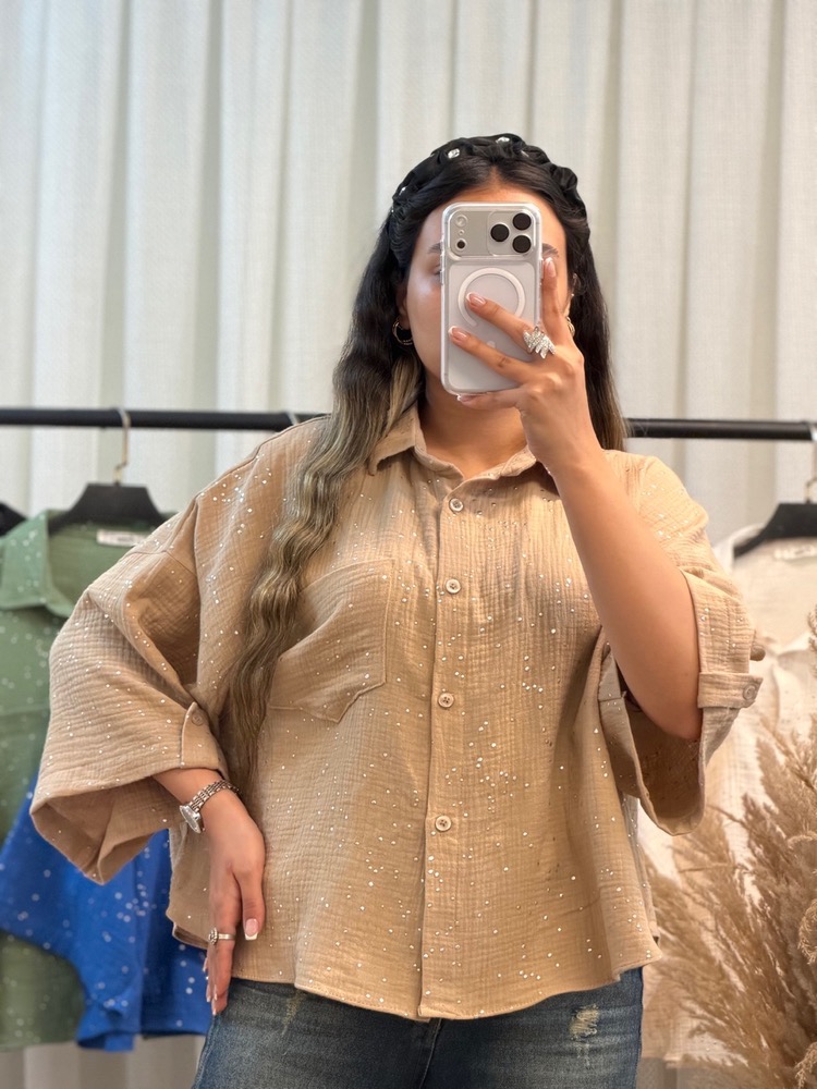 شومیز باکسی لش زنانه - Image 4