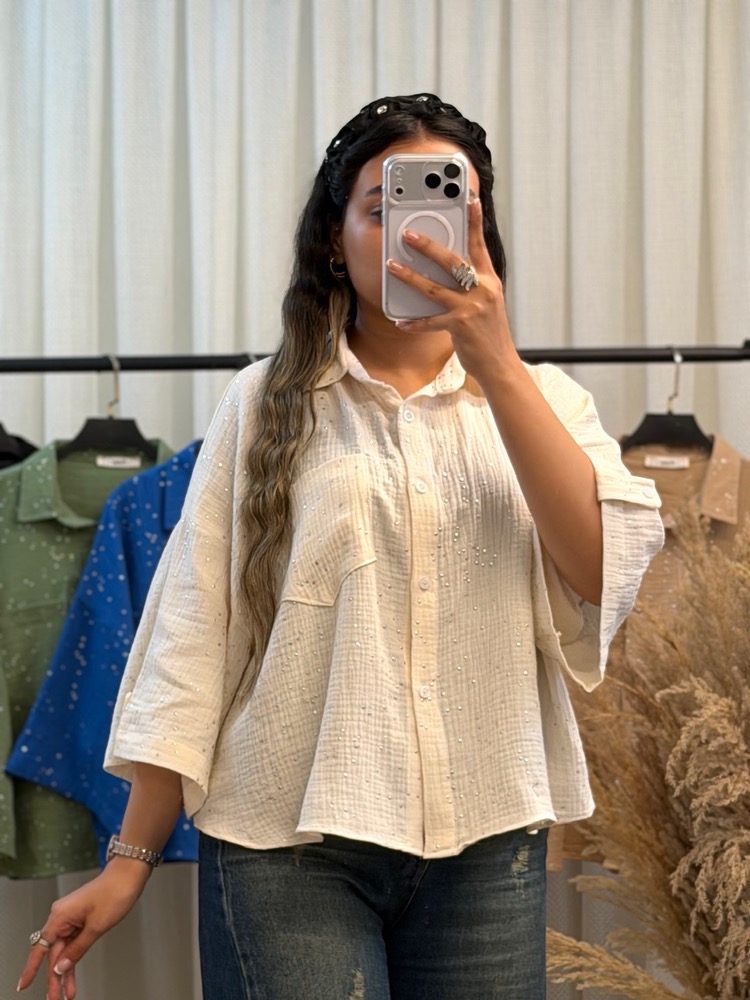 شومیز باکسی لش زنانه - Image 10