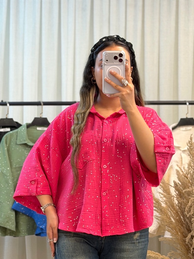 شومیز باکسی لش زنانه - Image 11