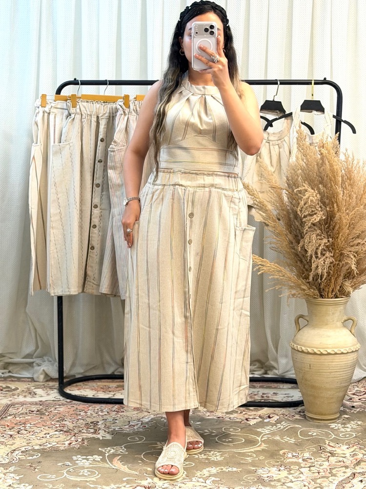 ست کراپ و دامن بلند زنانه - Image 5