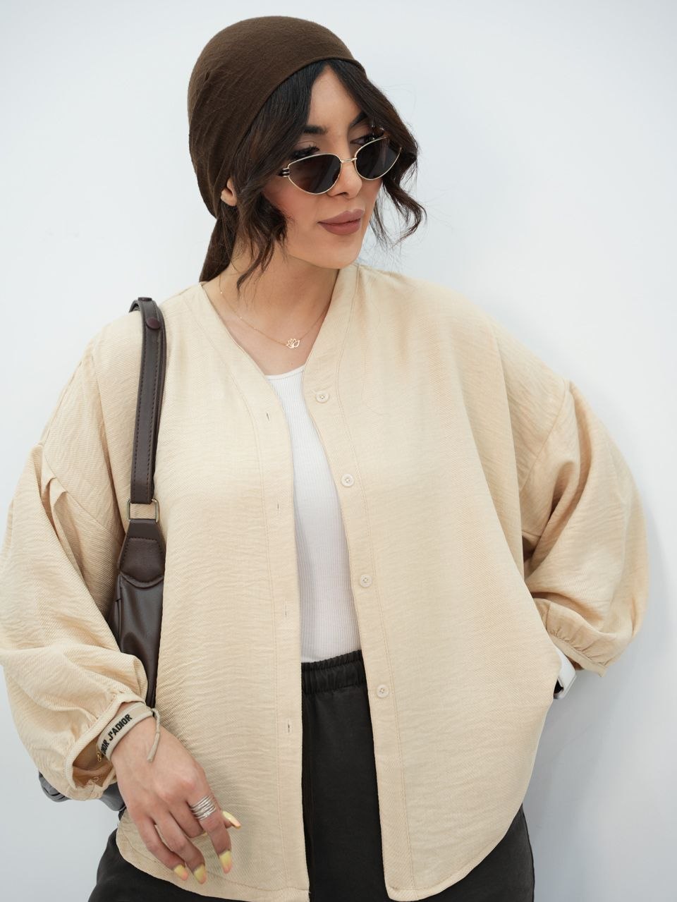 شومیز زنانه آستین پفی - Image 21