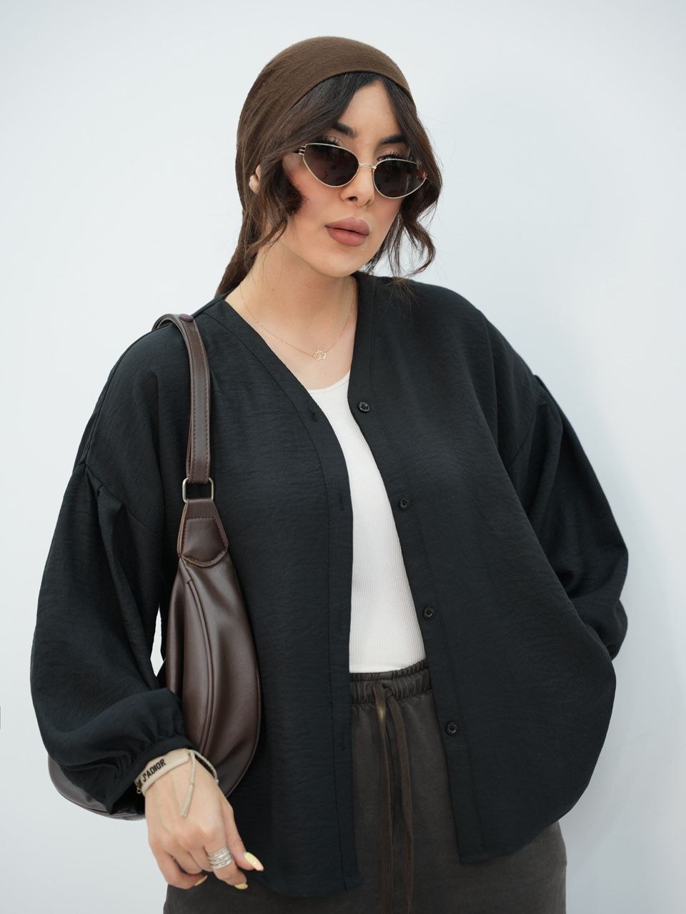 شومیز زنانه آستین پفی - Image 20