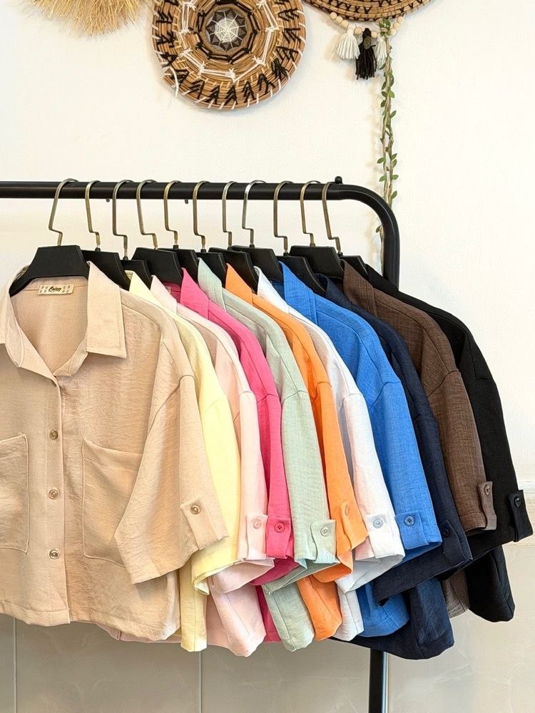 شومیز کراپ پاستیلی تابستانه - Image 12