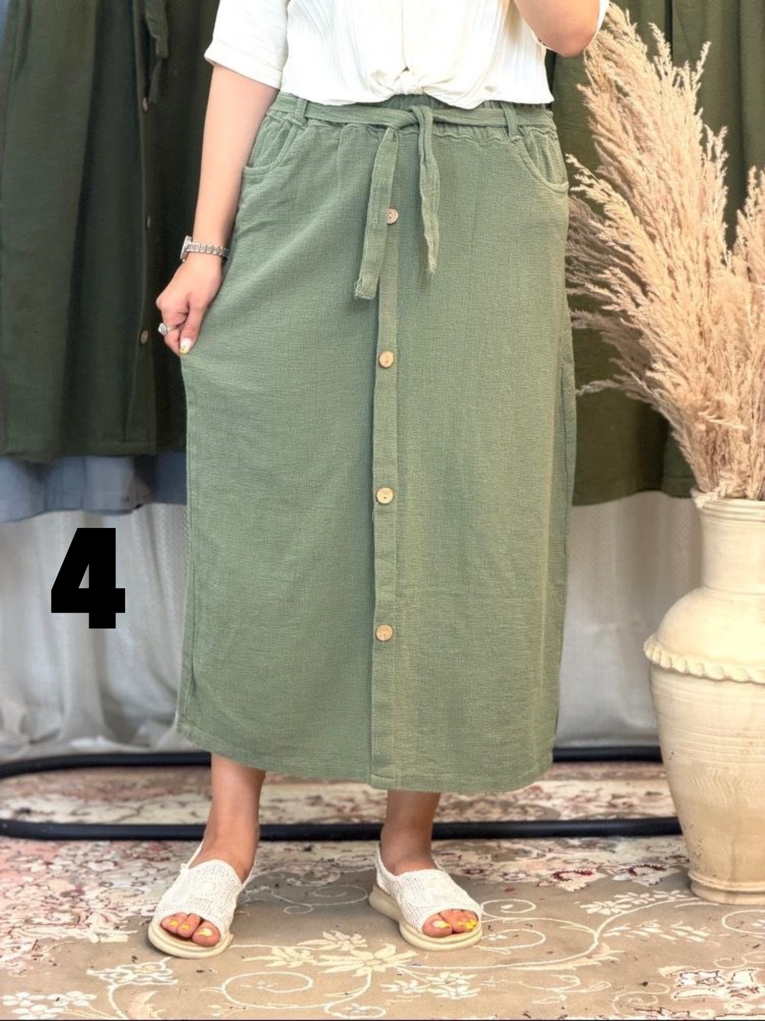 دامن کنفی زنانه ترند - Image 3