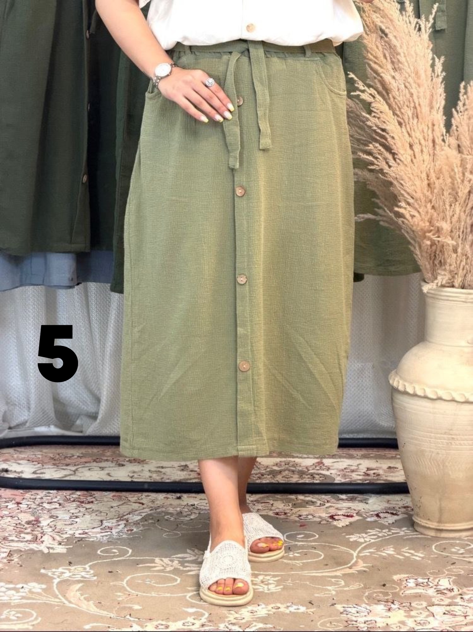 دامن کنفی زنانه ترند - Image 2