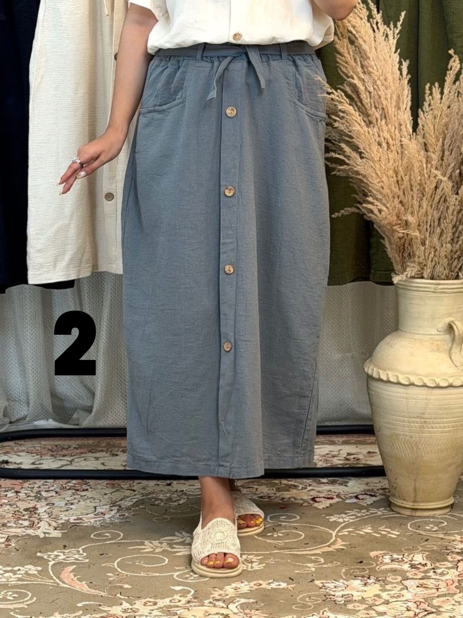 دامن کنفی زنانه ترند - Image 18